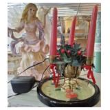LIGHTED ANGEL, CANDELABRA