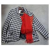 KIM ROGERS SZ 12 JACKET, HAND BAG