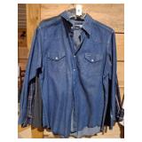 WRANGLER LS BUTTON DOWNS, L AND XL