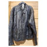 LEATHER MOTORCYCLE JACKET XL