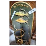 THE FISHING GAME WALL Dï¿½COR CANDLE HOLDER 22IN