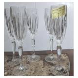 DURAND CRYSTAL D ARQUES CHAMPAGNE GLASSES