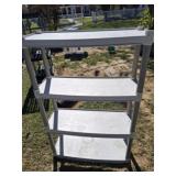 4 TIER PLASTIC SHELVING UNIT