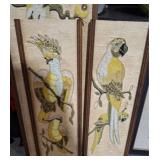 3 PC BEADED EXOTIC BIRD PANELS