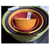 SCM STONEWARE MIXING BOWLS NESTING