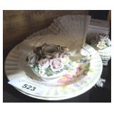 FLORAL FLOWER PILL BOX, CANDLE HOLDER, BOWLS