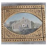 VINTAGE KEDRON PEWTER FOLK ART PENDANT