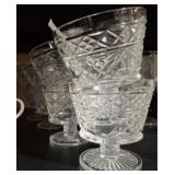 VINTAGE SET OF 8 HAZEL ATLAS SHERBET CUPS