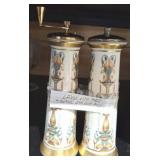 LENOX LIDO SALT AND PEPPER 24KT GOLD ACCENTS