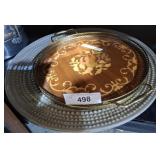 VINTAGE ITALIAN INLAID WOOD SERVING TRAY