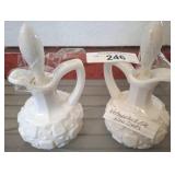 WESTMORELAND MILK GLASS CRUETS