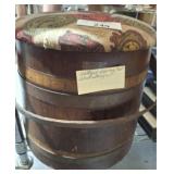 ANTIQUE SEWING FOOT STOOL STORAGE