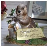 LENOX WOODLAND CREATURE BEAVER FIGURINE