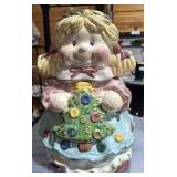 CHRISTMAS COOKIE JAR AND IRISH COFFEE MUGS