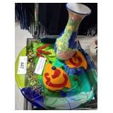 MURANO GLASS AQUARIUM PLATE, MISC