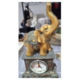 QUARTZ ELEPHANT DESK CLOCK