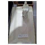 LENOX GOLD TRIM PLATTER AND FIGURINE