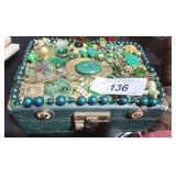 COSTUME BEADED DECORATIVE DRESSER BOX