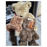 RAIKES BEAR 1988, AND STUFFED BEARS