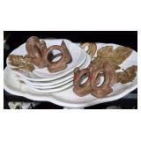 PIER ONE FALL DECOR PLATES AND RINGS