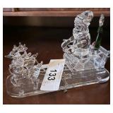 SORELLE CRYSTAL SANTA AND SLEIGH