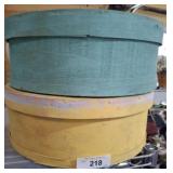PAINTED DISTRESSED HAT BOXES
