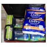 ROLLING LUGGAGE OF ADULT DIAPERS