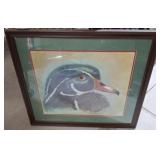 WOOD DUCK SIGNED PRINT 30X24