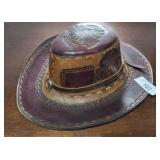 LEATHER HARLEDY DAVIDSON HAT