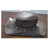 LEATHER COV VER HAT