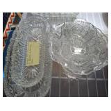 MCKEE GLASS PICKLE TRAYS, MISC