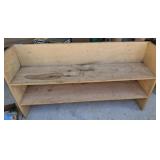 WOODEN SHELVING BOOKSHELF