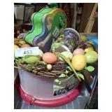 EASTER Dï¿½COR AND COVERED CAKE PLATE