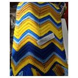HANDMADE CROCHETED THROW AND ORGANIZED