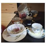 ASSORTED CUPS AND SAUCERS