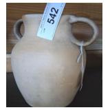 VINTAGE OLD ROSE POTTERY APPLIED HANDLE CREAM