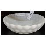 VINTAGE ANCHOR HOCKING BUBBLE GLASS BOWL