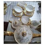 PORCELAIN GOLD TRIM ESPRESSO SET