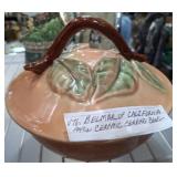 BELMAR CERAMIC SERVING BOWL AN DLID