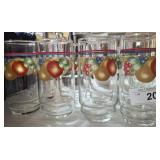 FRUIT THEMED GLASS TUMBLERS