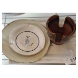 VINTAGE CIGAR ASH TRAY, ASSORTED SAUCERS