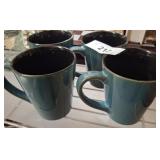 PFALTZGRAFF ARIA TEAL MUGS