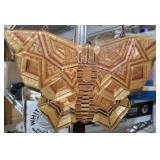 VINTAGE REED WOVEN BUTTERFLY PURSE