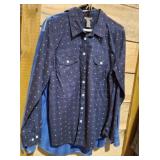 2 LARGE LONG SLEEVE BUTTON DOWNS