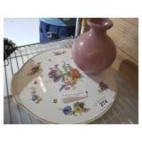 RICHARD GINORI ITALIAN PLATE AND VASE