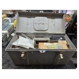 TOOL BOX AND CONTENTS, RIVET GUN, MISC