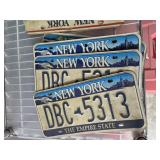 ASSORTED NY LICENSE PLATES