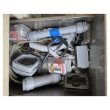 GROUP OF ELECTRICAL, CONDUIT, COVERS, MISC
