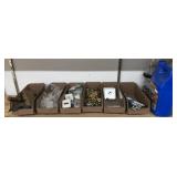 FASTENER BINS AND CONTENTS, HARDWARE, MISC