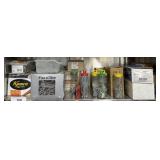 GROUP OF SCREWS, FASTENERS, MISC